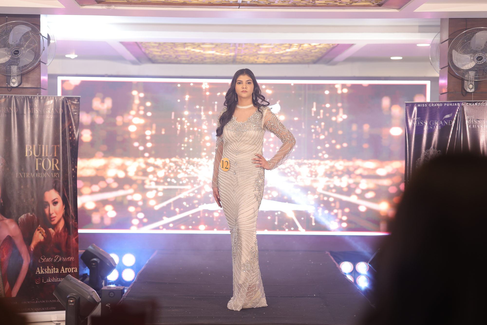 White Beaded Gown